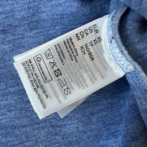 H&M - oversized shacket - light heather blue - size XS - Picture 4 of 5